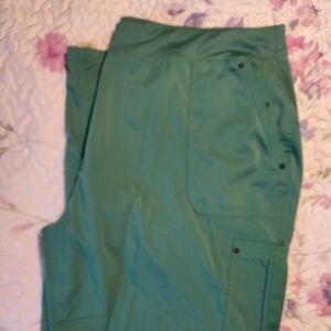 Purple Label Yoga green scrub pants 3x